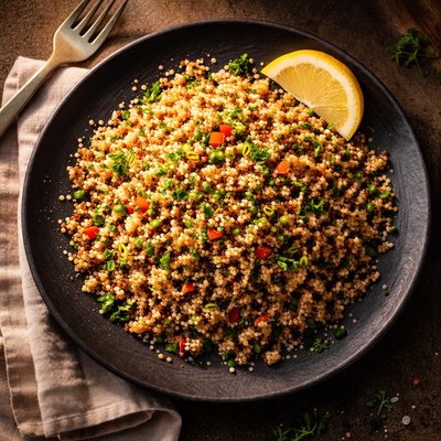 Quinoa and brown rice mixed