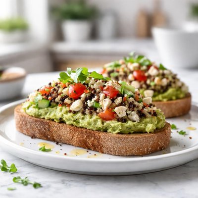 Quinoa avocado toast