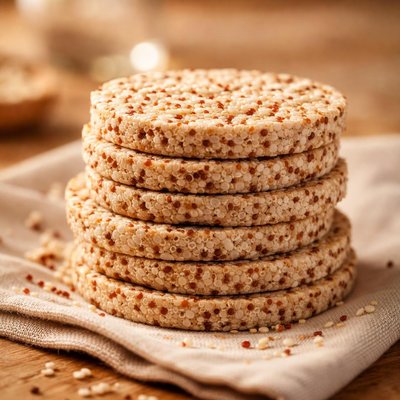 Quinoa brown rice cake