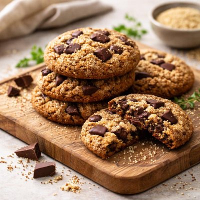 Quinoa cookie dark chocolate
