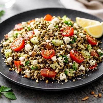Quinoa lentil salad