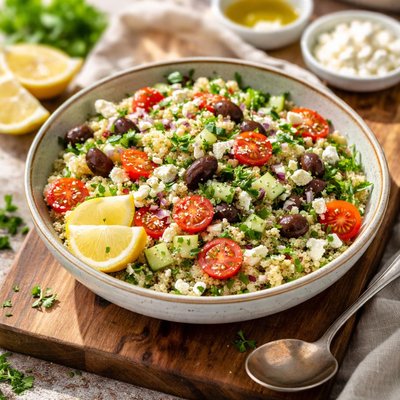 Quinoa mediterranean salad