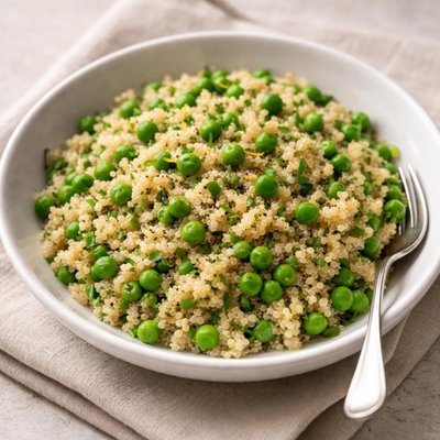 Quinoa with peas