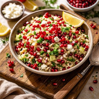 Quinoa with pomegranate