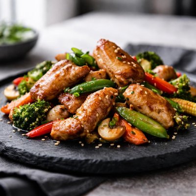 Rabbit stir fry