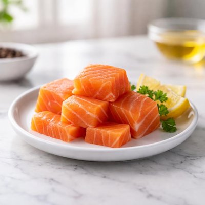 Race fifty grams of salmon