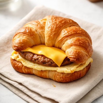 Racetrak sausage egg cheese croisant