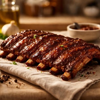 Rack bbq ribs