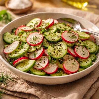 Radish and cucumber salad