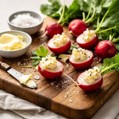 Radishes with butter