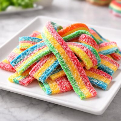 Rainbow candy strips
