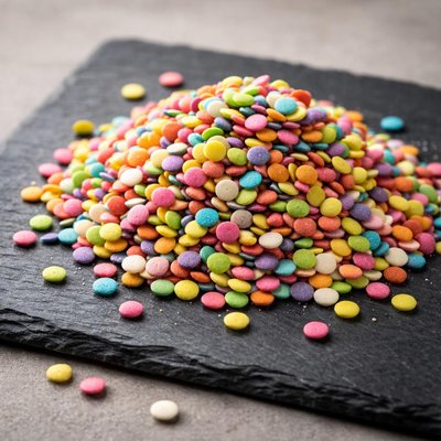 Rainbow chip sprinkles