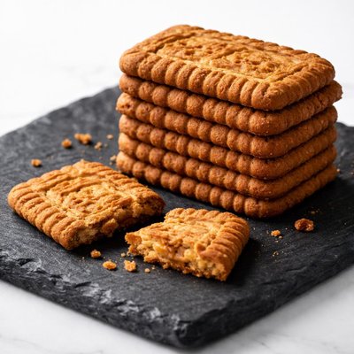 Rainbow traditional belgian caramelised biscuit