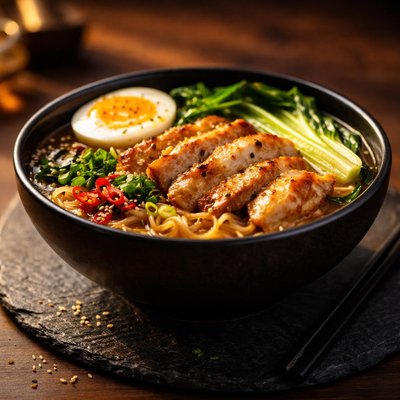 Raman bowl with chicken