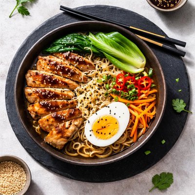 Ramen chicken bowl