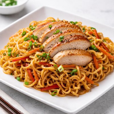 Ramen chicken noodles