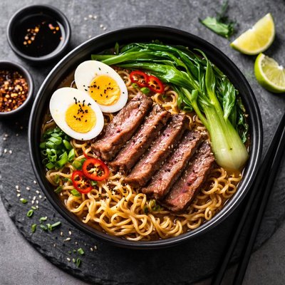 Ramen with beef