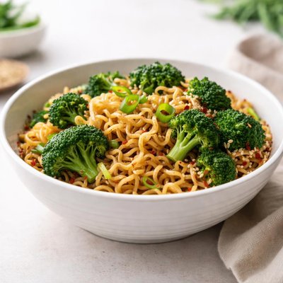 Ramen with broccoli