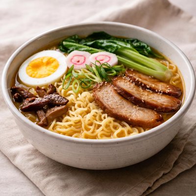 Ramen with noodles
