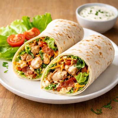 Ranch chicken wrap