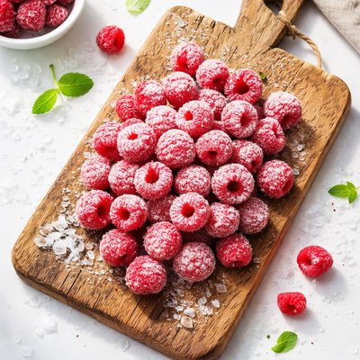 Raspberries frozen