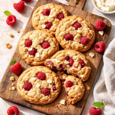 Raspberry bread cookie