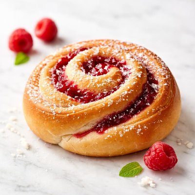 Raspberry bun