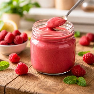 Raspberry curd