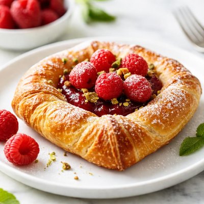 Raspberry danish pastry
