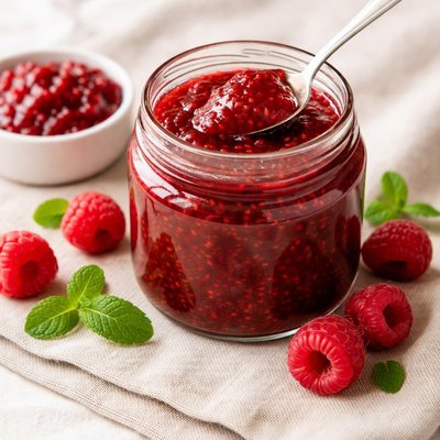 Raspberry fruit spread
