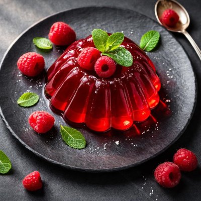 Raspberry jello