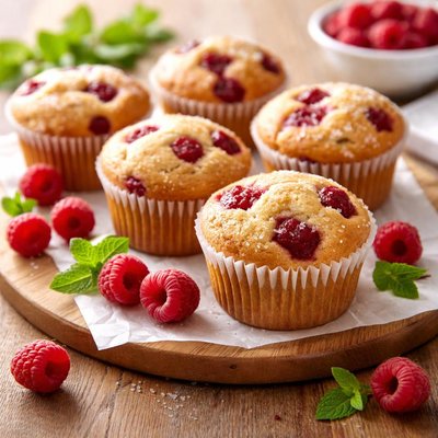 Raspberry muffins