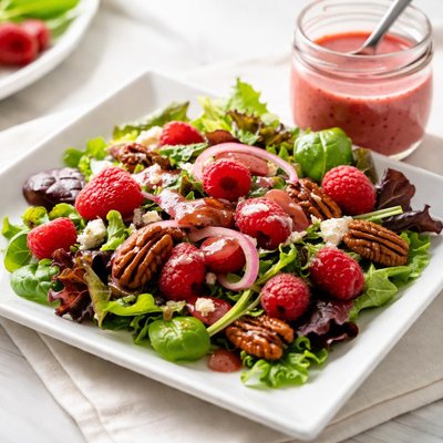 Raspberry pecan salad dressing