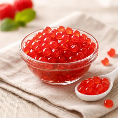 Raspberry popping pearls