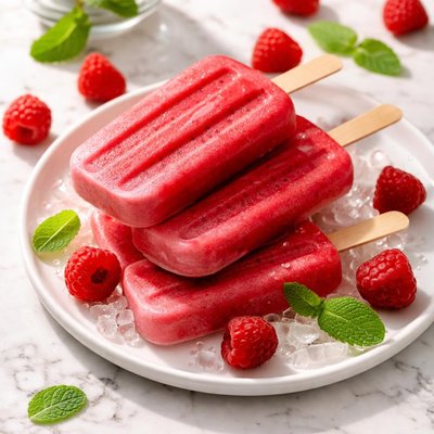 Raspberry popsicle