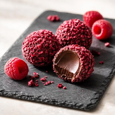 Raspberry truffle