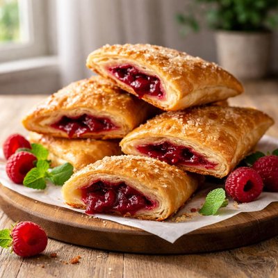 Raspberry turnovers