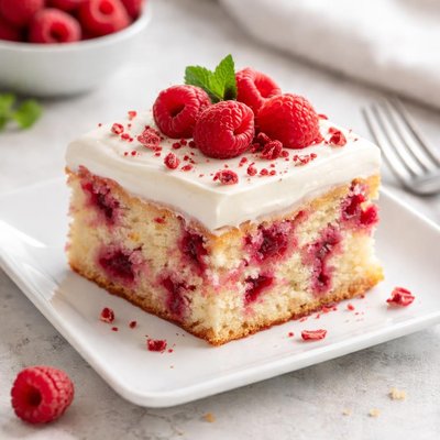 Raspberry yogurt cake