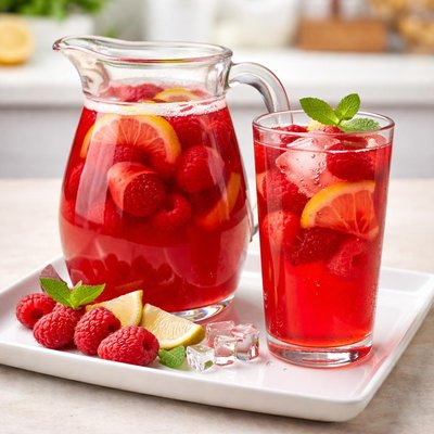 Raspbery kompot