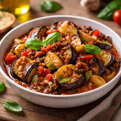 Ratatouille with eggplant