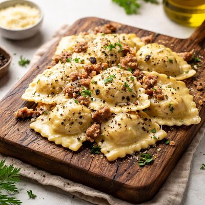 Ravioli brasato norcina