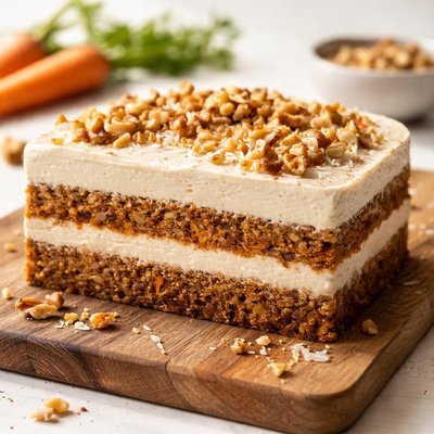 Raw carrot cake