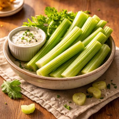 Raw celery sticks