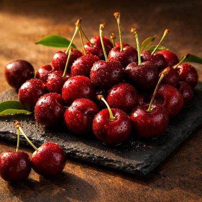 Raw cherries