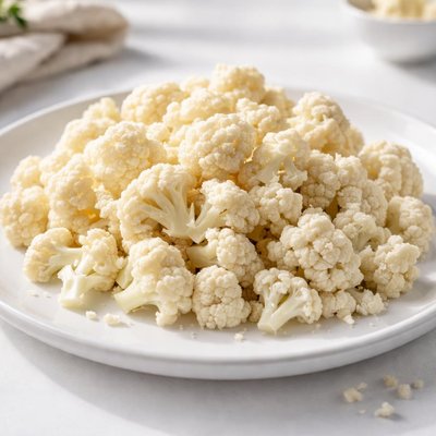 Raw chopped cauliflower