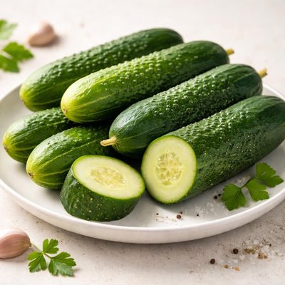 Raw cucumbers