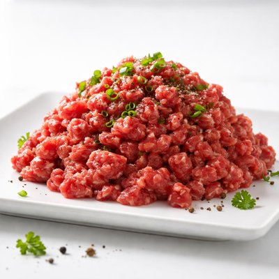 Raw fry beef