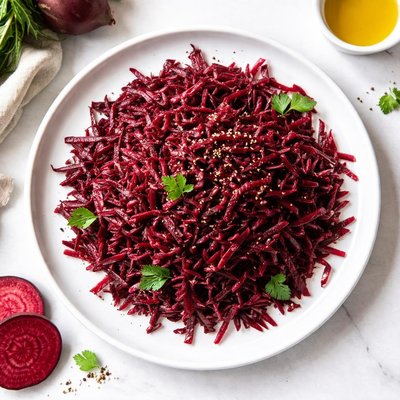 Raw grated beets