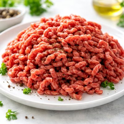 Raw ground beef