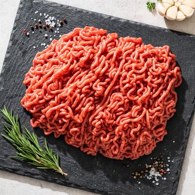 Raw lean ground beef